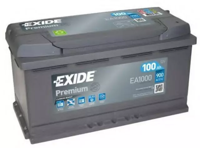 EXIDE EA1000 PREMIUM Batterie 12V 100Ah 900A EN pour VW Touareg (7LA, 7L6, 7L7) 3