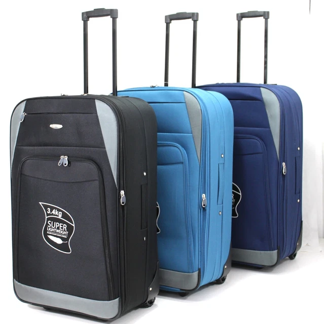 32" Large Expandable Suitcases Lightweight 2 Wheeled Luggage Trolley Travel Bag
