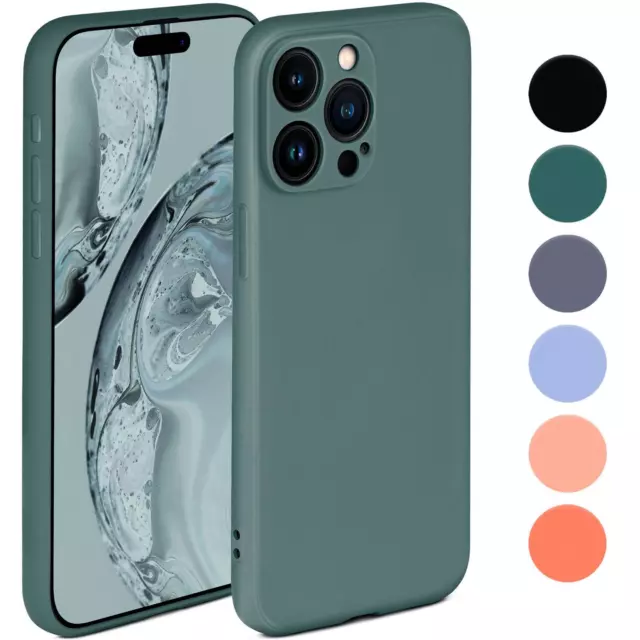 Handy Hülle für Apple iPhone 15 Pro Case Silikon Schutz Tasche Weich Soft Cover