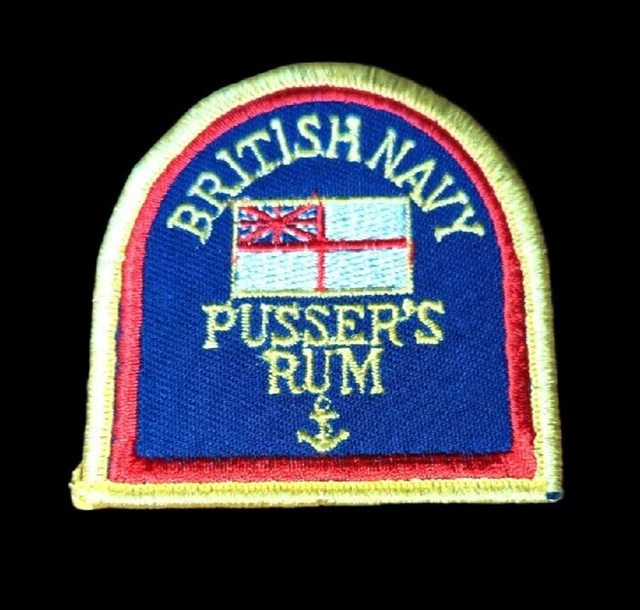 Vintage British Royal Navy  Pusser's Rum Collectors Sew On Patch