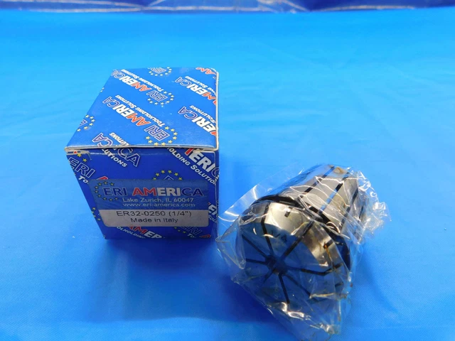 New Eri America Er32 Collet Size 1/4 Made In Italy Er32-0250 .25 .2500 Er 32