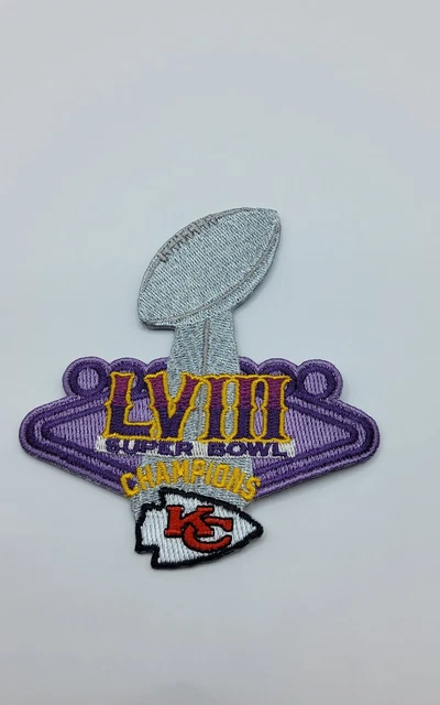 2024 NFL SUPER Bowl Lviii Champions Kansas City Chiefs Metallic Iron-On ...