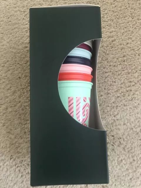 Starbucks - Reusable Hot Cups - 6 Pack - 2020 Holiday Color Changing Candy Cane