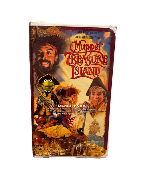 MUPPET TREASURE ISLAND VHS Demo Promo Screener Walt Disney Jim Henson £ ...