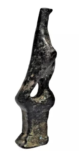 Stunning Extremely Rare Unique Bronze Archaic Eagle Statue-18,7 Gr-47 Mm