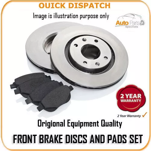 19465 Front Brake Discs And Pads For Volkswagen Passat Estate 1.6 Tdi 12/2009-3/