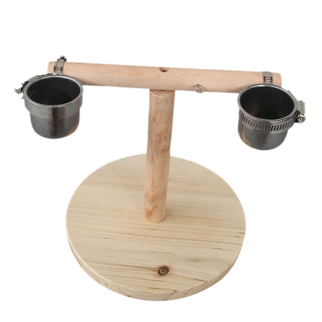 Porta tazza per piatti gabbia per uccellini supporto tazza portatile morso