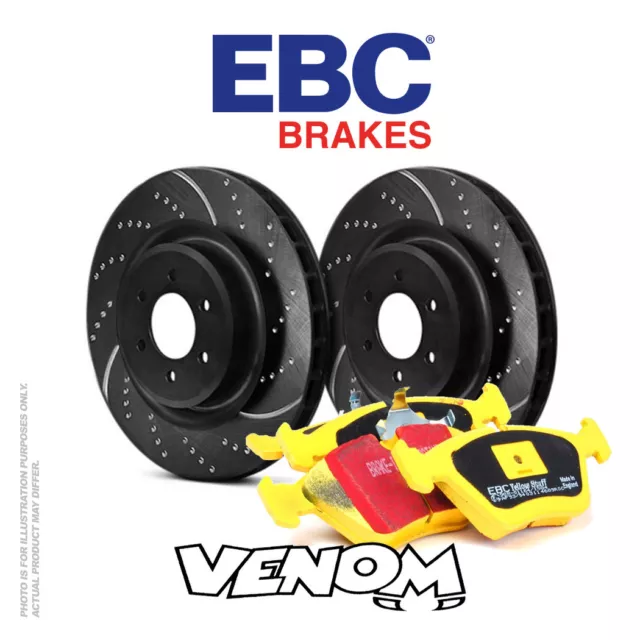 EBC Rear Brake Kit Discs & Pads for Nissan 200SX 2.0 Turbo (S14) 94-2001