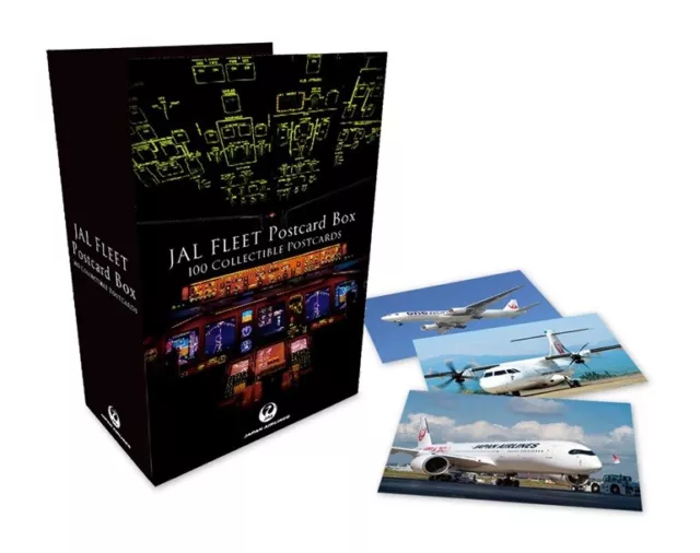 Japan Airlines JAL FLEET Postcard Box 100 COLLECTIBLE Official Items