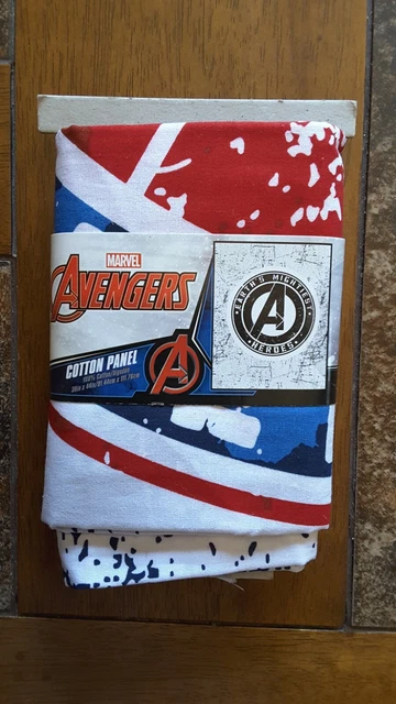 Marvel Avengers Earths Mightiest Heroes Cotton Fabric Panel, 36" x 44"
