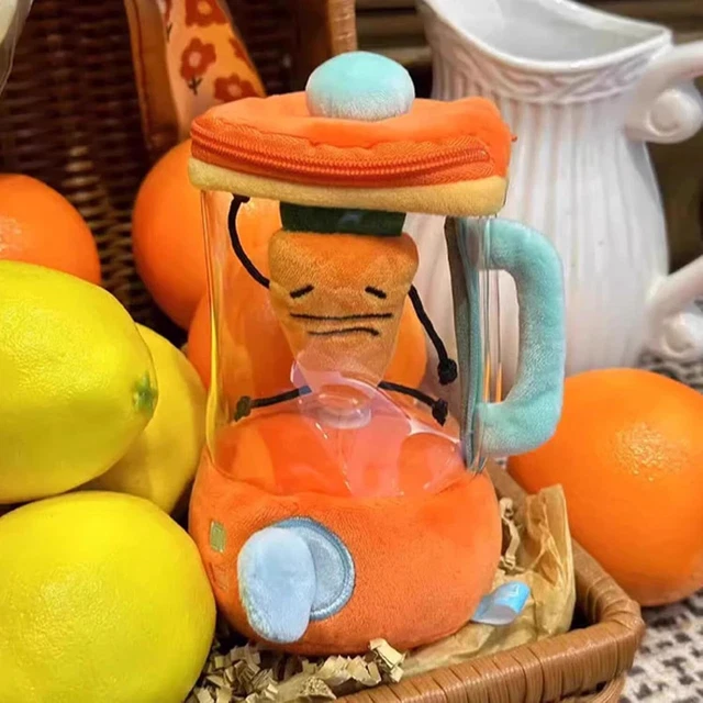 FUN DRAWSTRING ROTATING Plush Toy, 6 Inches Carrot Blender Plush 