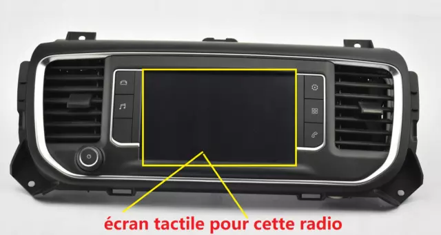 Citroen Jumpy Peugeot Expert ECRAN TACTILE POUR LCD 9831665880 9825031680