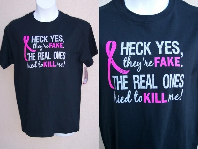 Fight Like A Girl NEW Breast Cancer Awareness Top T-Shirt size L Pink Ribbon Tee