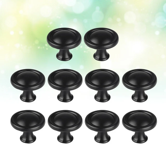 Kitchen Cabinet Door Knob Handle Chrome Black Copper Drawer Cupboard Pull Round