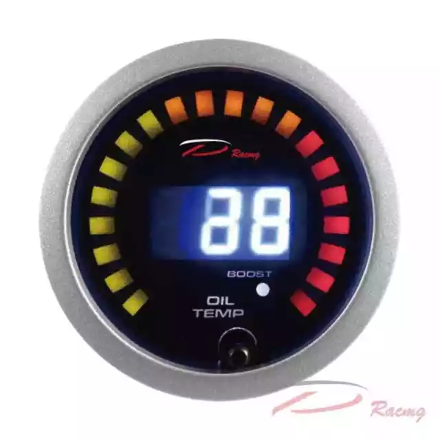 Depo Racing 52 Mm Led 2-In-1 Boost-Messgerät/Öltemperaturanzeige (Universal)