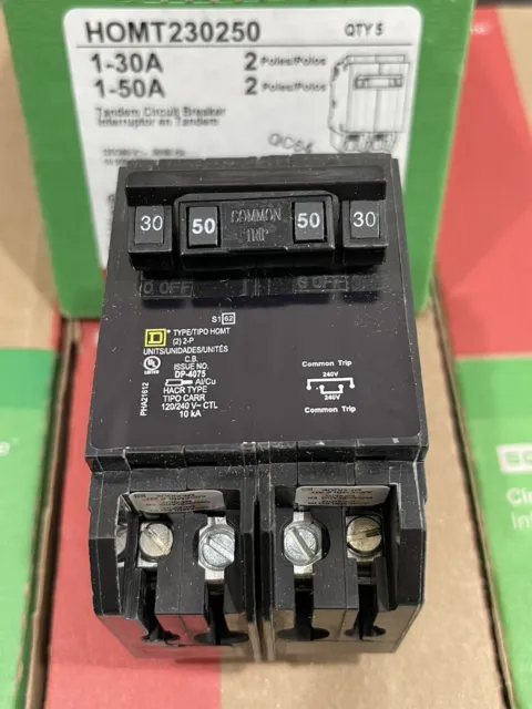 Square D HOMT230250- 30/50 Quad Circuit Breaker - BRAND NEW - FREE SHIPPING