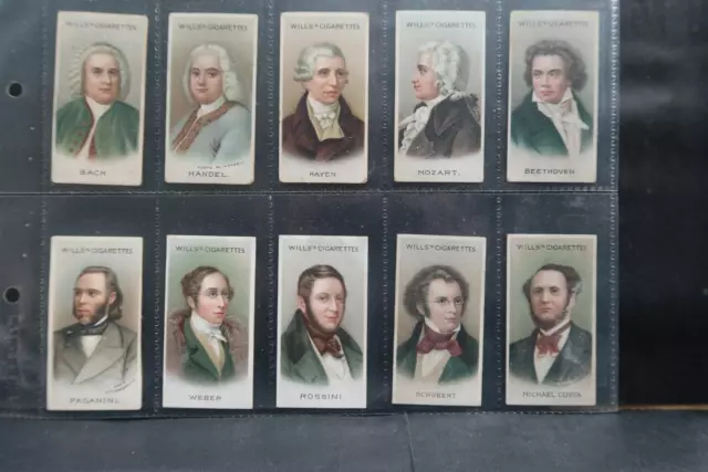 WILLS  MUSICAL CELEBRITIES IST SERIES SET OF 50 1939 EXCELLENT- MINT SEE PHOTOs