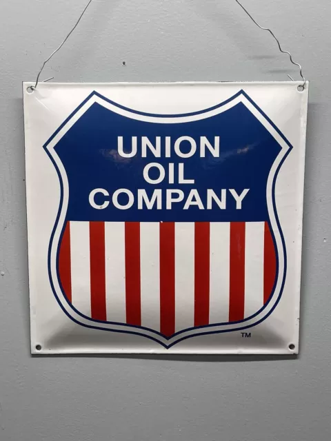 Vintage Style Union Oil Company Porcelain Pump Sign