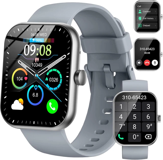 Jugeman Smartwatch Uomo E Donna – Chiamate, Frequenza Cardiaca E Contapassi Per Attività Sportive