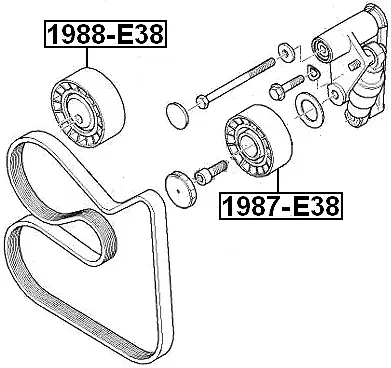 Engine Timing Idler Pulley ( Standard ) For 2004 BMW X5 3.0i (USA) 2