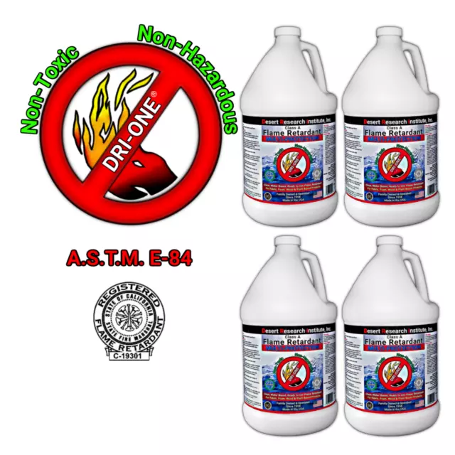 Fire-Poof 1 gal. Clear Interior Fireproofing Flame Retardant Liquid Spray  for Fabric and Raw Wood