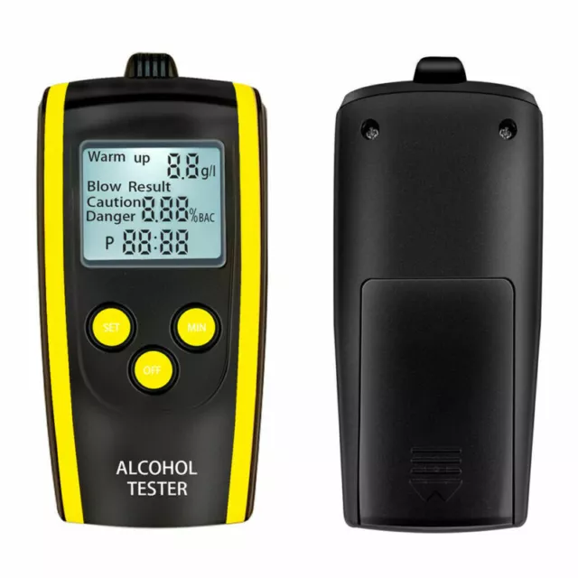 Police Digital Breath Alcohol Analyzer Tester LCD Breathalyzer Test Detector