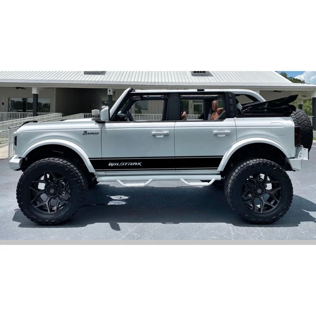 FORD BRONCO 20212024 WILDTRAK LOGO Vinyl Side Decals 4DR Off Road