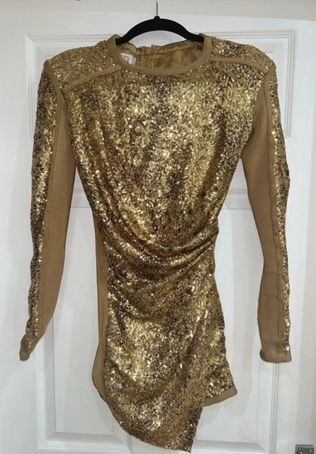 HOUSE OF CB Gold Sequin Bandage Mini Dress Worn Once Size S 18.80 - PicClick UK HOUSE OF CB Gold Sequin Bandage Mini Dress Worn Once Size S 18.80 - PicClick UK