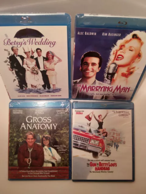 Assortment of Blu-Ray Movies (4-pack, New, Sealed, Chick Flicks, Comedy Romance)