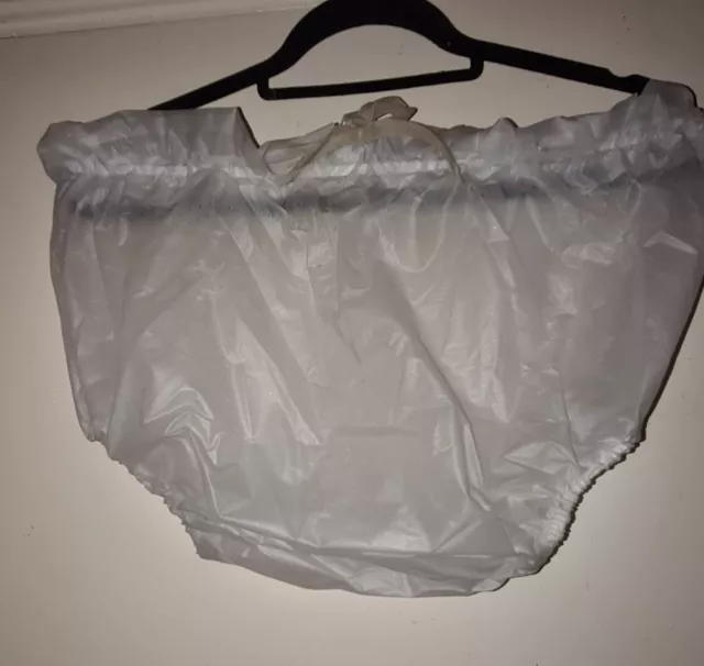 LOCKING CLEAR Plastic Pants Adult DIAPER NAPPY £38.99 -