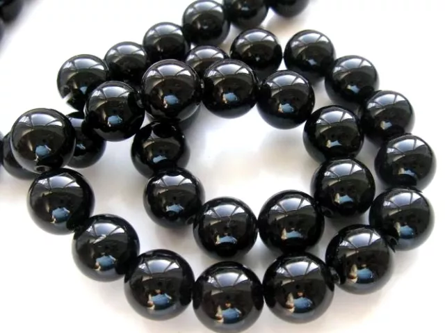 ukcheapest-14-15.5''black onyx agate round faceted 4 6 8 10 12mm gemstone beads