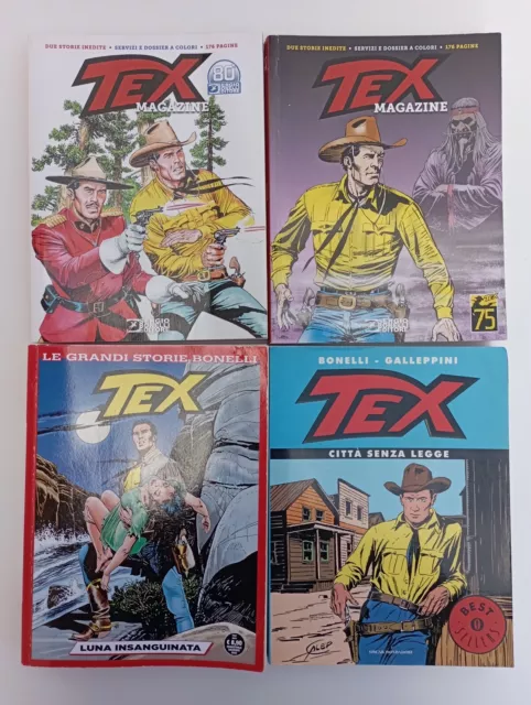 Lotto Fumetti Tex Magazine 2021 E 2023 - Bestsellers 727 - Luna Insanguinata