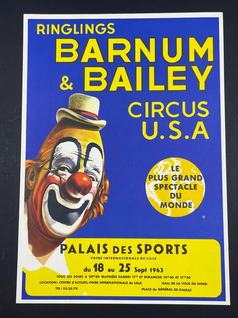 Affiche Cirque Vintage – Proscho's Lowengruppe 1963 – Allemagne – Rétro