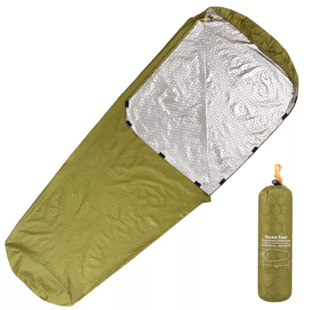 Sac de couchage d'urgence léger imperméable thermique couverture d'urgence K7G3