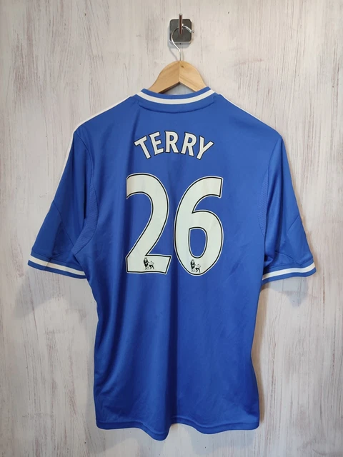 Chelsea London 2013 2014 home Sz L Adidas shirt soccer jersey football kit Terry