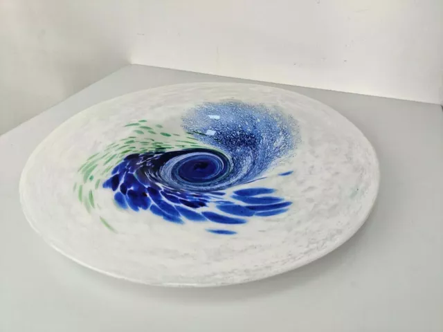 Large Murano plate signed and dated 1999