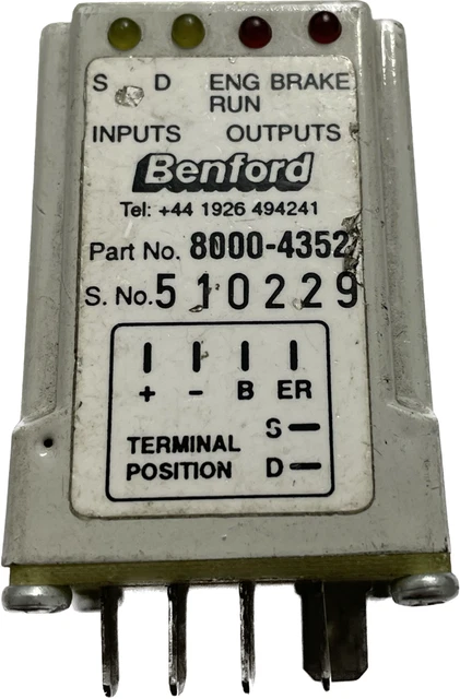 Benford Terex TV800 TV900 TV1200 Roller Anti-Start Module 8000-4352