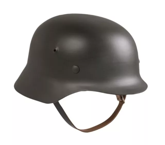 WW II Stahlhelm M35 mit Leder-Innenteil Deutsche Schutzhelm 59/60
