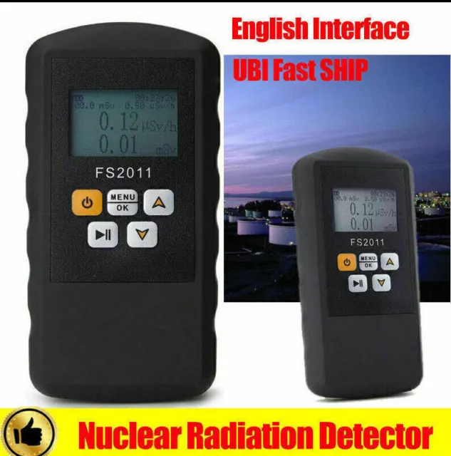 Nuclear Radiation Monitor Meter Smart Geiger Counter β YX Ray Radiation Detector