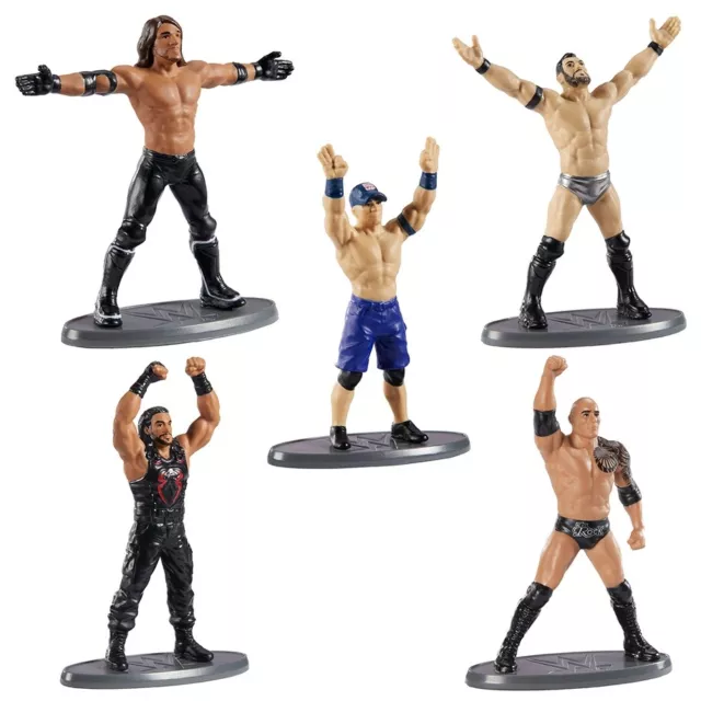 WWE Mini Figuren - AJ Styles/Finn Balor/TheRock/Roman Reigns/John Cena - NEU