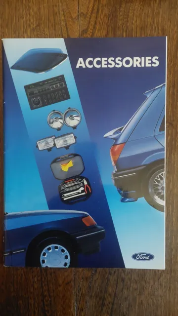 Ford Accessories Brochure UK Market 1989 RS Fiesta Escort Sierra Granada