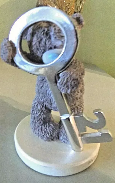 21st BIRTHDAY PARTY 4 1/2 in BEAR ME TO YOU WITH BIG KEY FIGURINE ORNAMENT