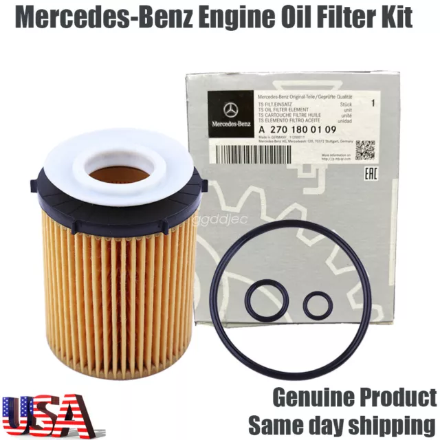 1PC OEM Mercedes-Benz Engine Oil Filter Kit A C E CLA GLA GLB GLC GLE -Class