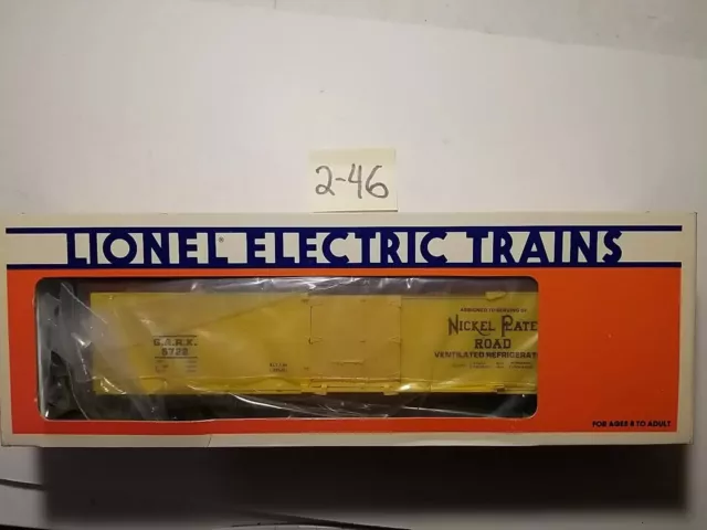 Lionel 6-9527 Nickel Plate Road Woodside Reefer New In Original Box
