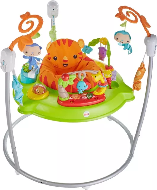 Fisher-Price Roarin Rainforest Jumperoo, Infant Activity Center with music, ligh