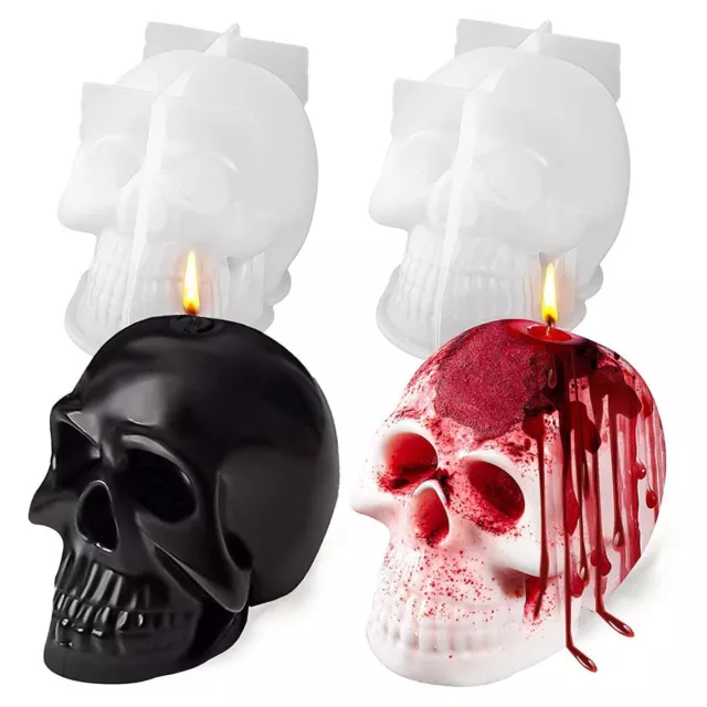 Silicone Handmade 3D Halloween Decor Baking Mould Candle Mold Soap Making Tools