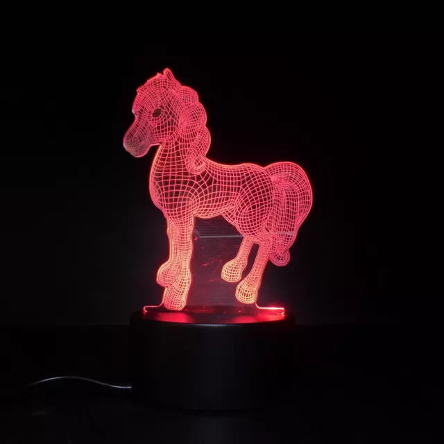 N23.353 Pferd Reiten Sammlung Beleuchtung Lampe Elektrisch Vintage Art Deko