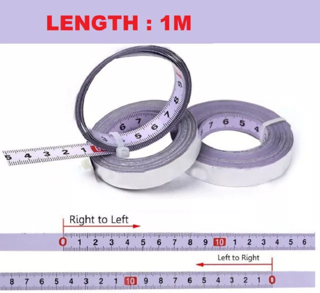 Self Adhesive Backing Measurement Measuring Ruler Metric Steel Miter Saw Tape