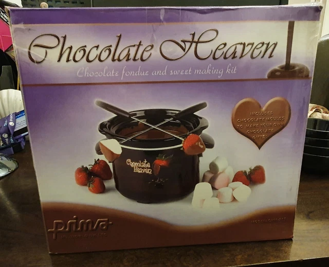 PRIMA CHOCOLATE HEAVEN Fondue And Sweet Making Kit Homemade Mould