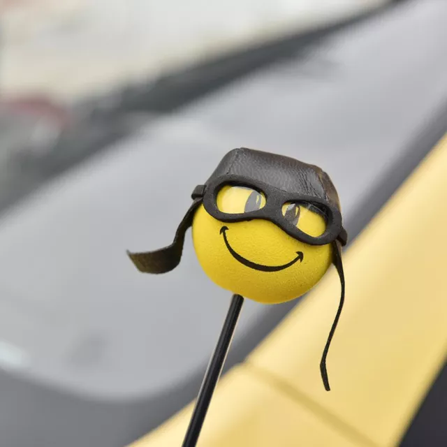 Car Styling Roof Yellow Little Cute Cartoon Plush Antenna Ball